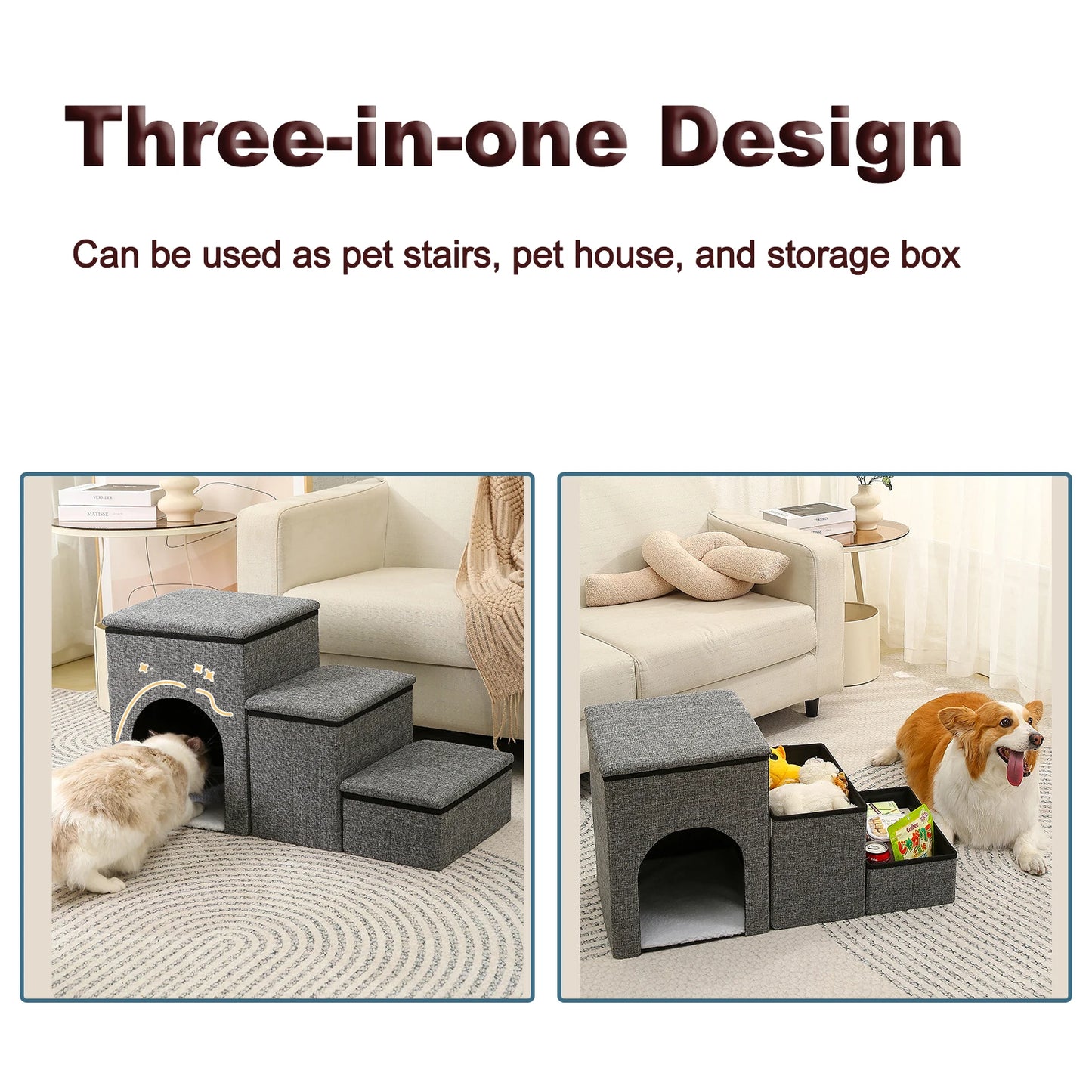 Pet Stairs Foldable Dog Steps