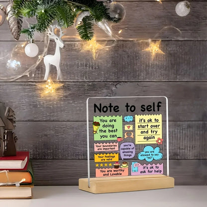 Inspirational Acrylic Positive Affirmation Self-love Reminder