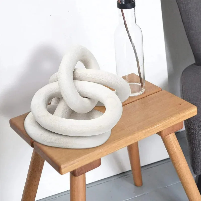 Wooden Chain Link Decor Accent