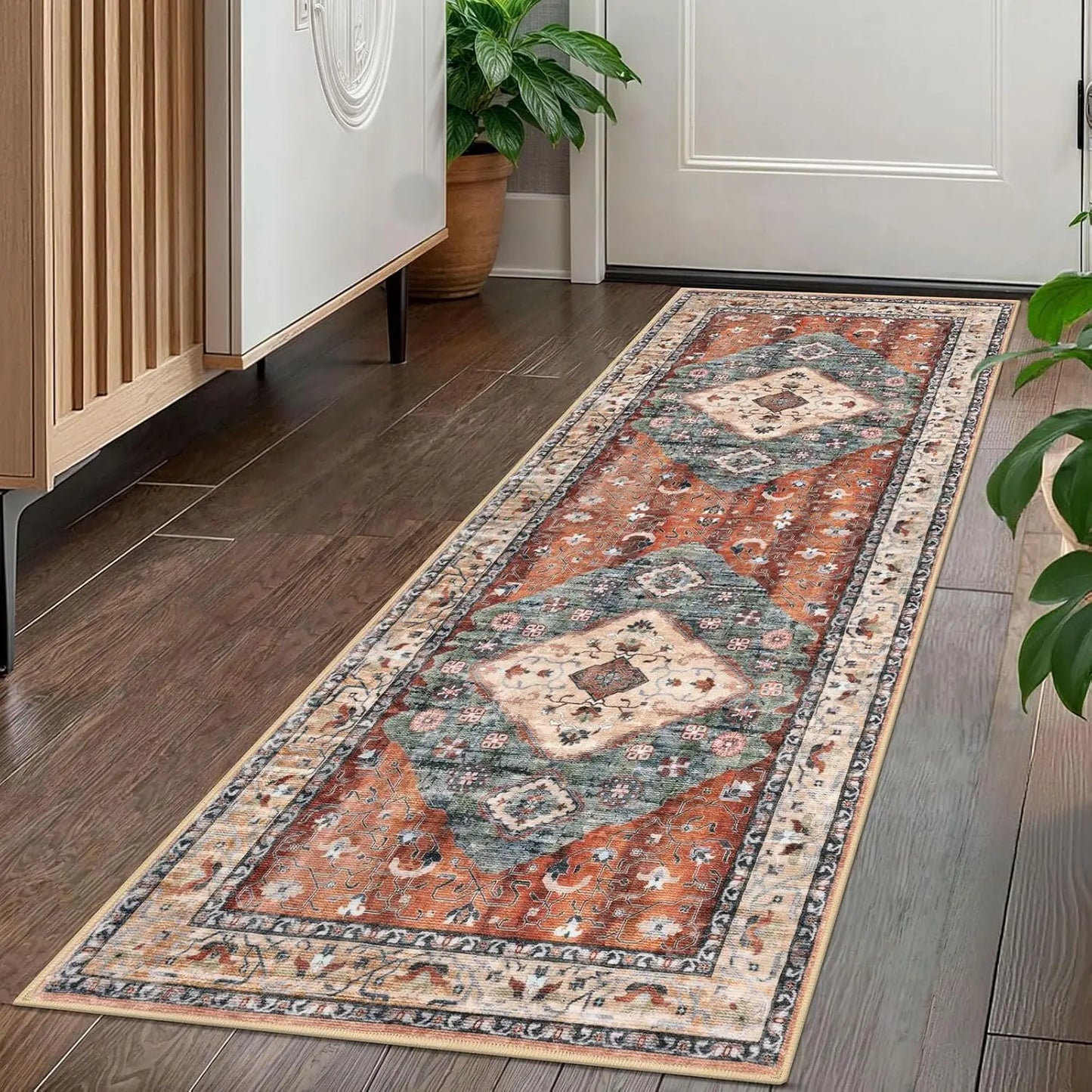 Vintage Persian Runner Rug,