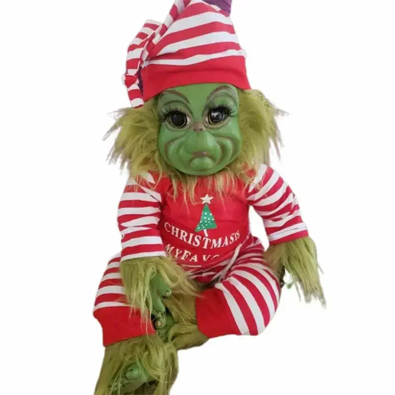 The Grinch Plush in Santa Suit