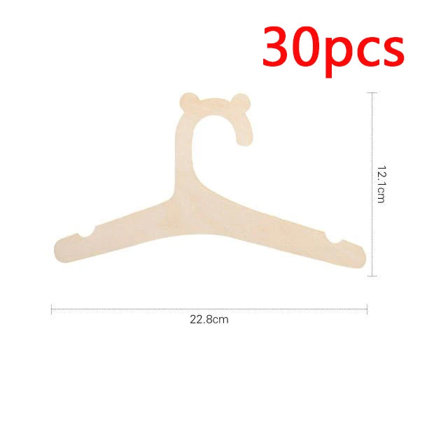 5/10/20/50pcs Baby Clothes Wooden Hangers for Tiny Dream Collection