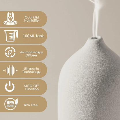 Ceramic Diffuser 100ml Essential Oil Decor