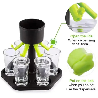 6 Shot Glass Dispenser
