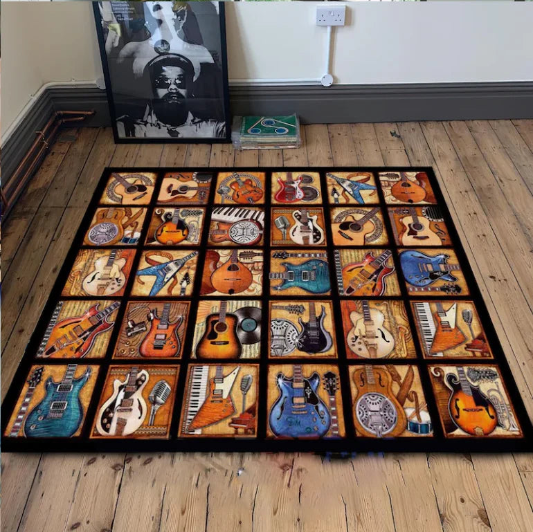 Whimsical Guitar Rugs