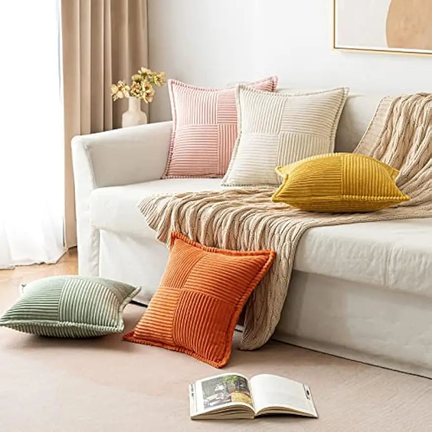 Boho Striped Pillow Covers