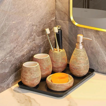 Bathroom Soap Dispenser Set
