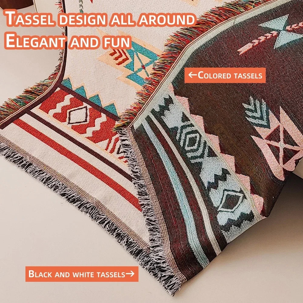Aztec Blanket Throw Blanket