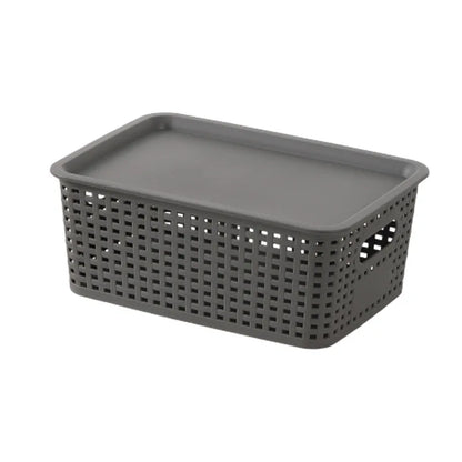 Modern Plastic Storage Baskets with Lid