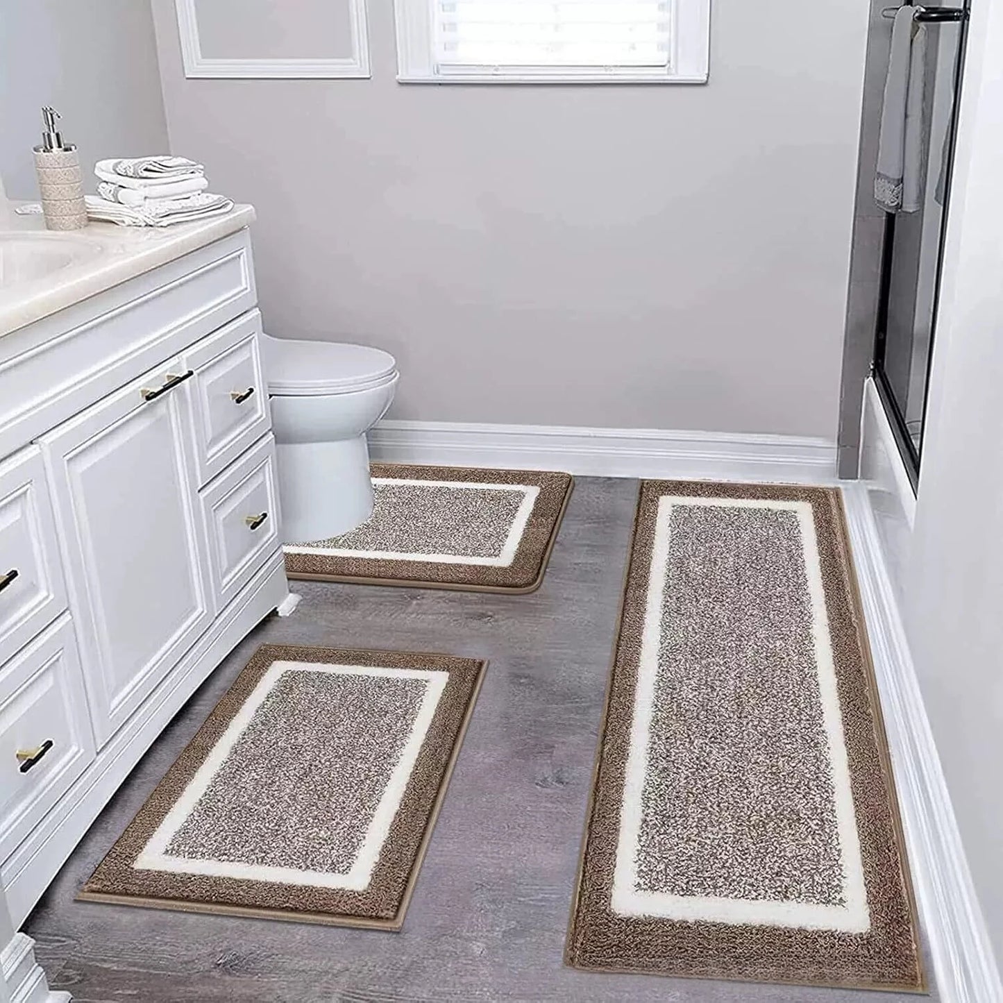 Washable Microfiber Bathroom Rugs