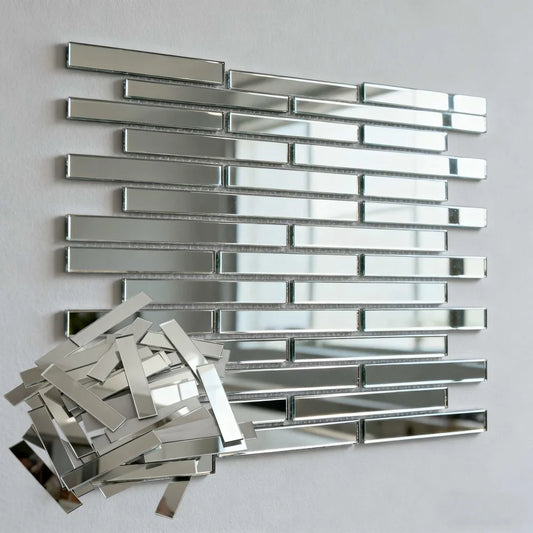 100pcs/set DIY Pieces of Rectangular Mirror Wall Stickers