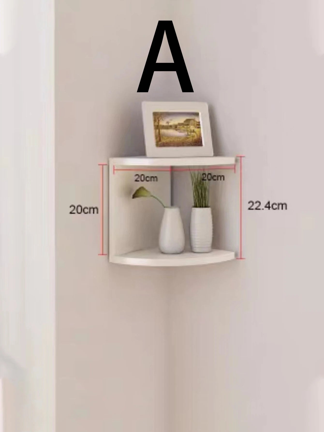 5-Tier Shelf Corner Floating Shelves