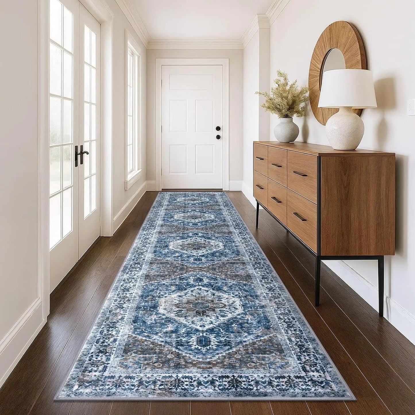 Vintage Persian Runner Rug,