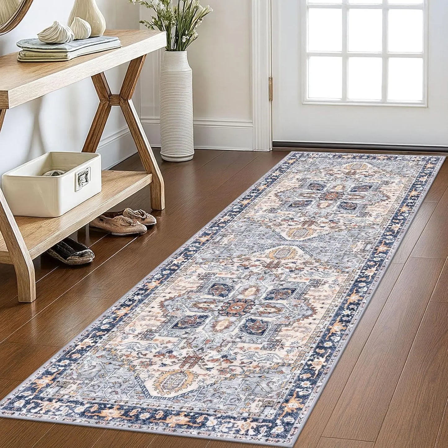 Vintage Persian Runner Rug,