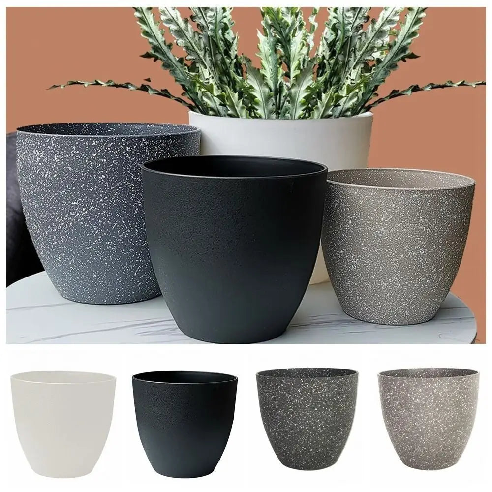 Frosted Imitation Stone Flower Pots