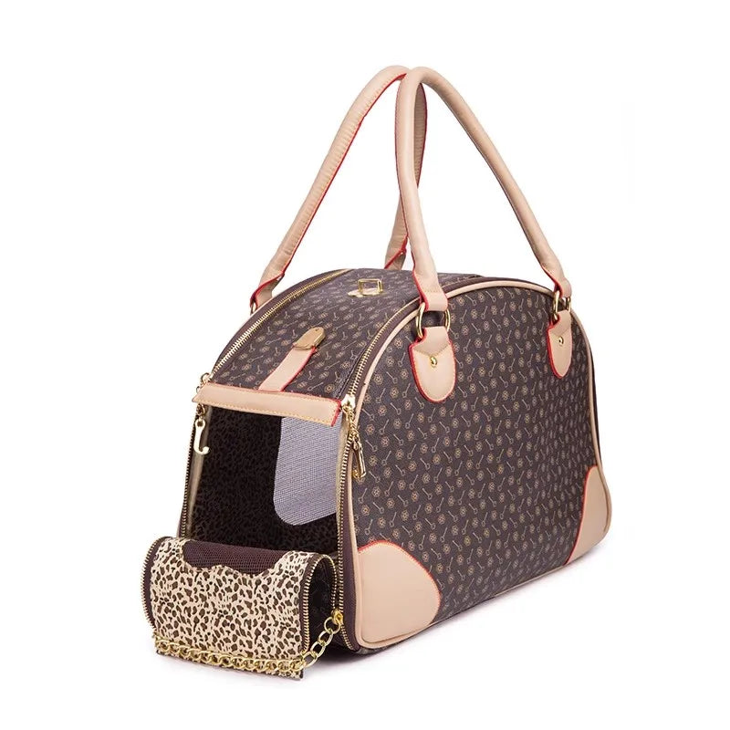 Luxury Pet Transportation Tote Bags For Small Dogs