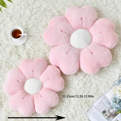 Plush Pillow Comfortable Daisy Flower Shaped