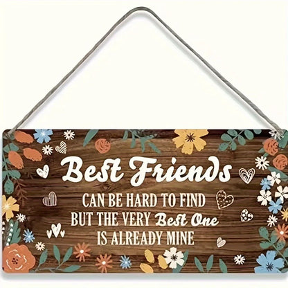 Rustic Wooden Kitchen Wall Decor Sign - "This Kitchen Offers Food Love Joy"