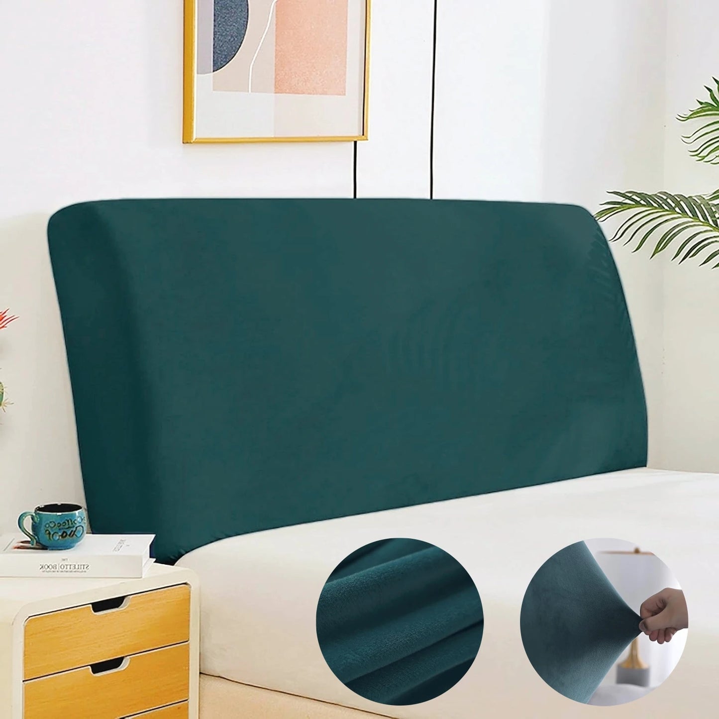 Velvet Bed Headboard Cover