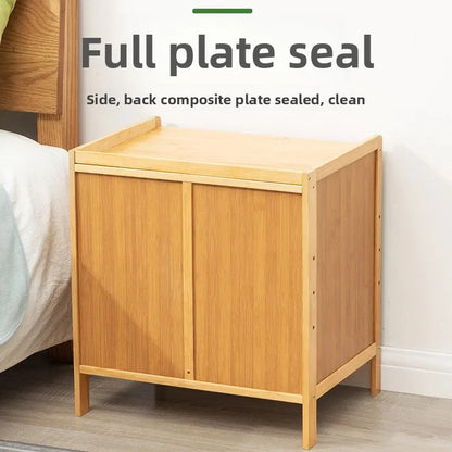 Bedside Nightstand Solid Wood