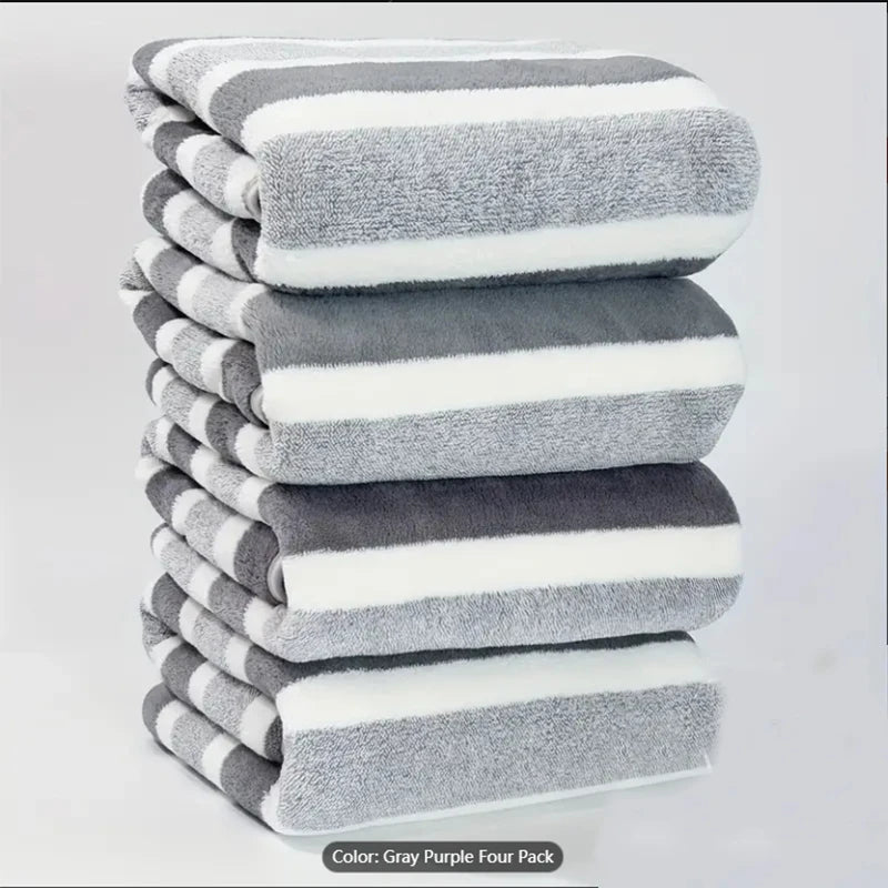 Striped Bath Towel Set