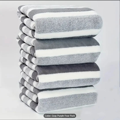 Striped Bath Towel Set