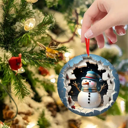 Wooden Christmas Tree Ornaments