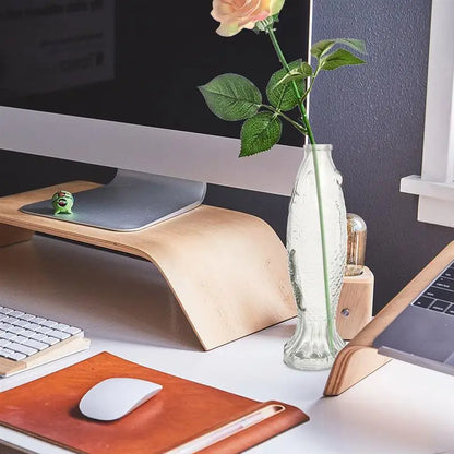 Glass Flower Fish Vase