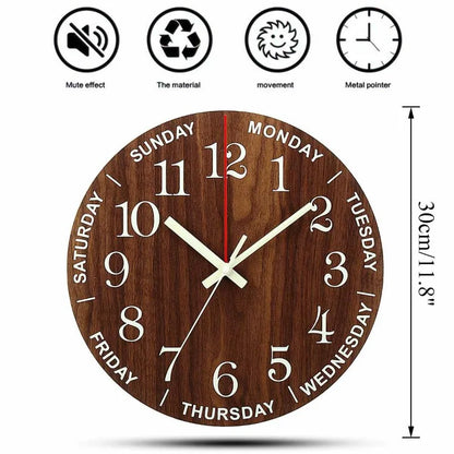 Luminous 12 inch Wall Clock