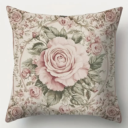 Modern floral pattern decorative pillow cover