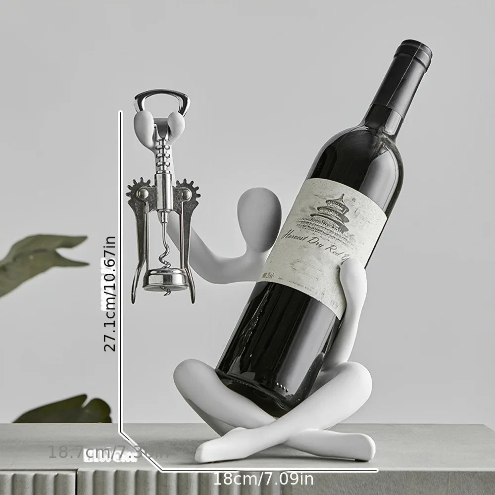 Creative Abstract Character Wine Rack