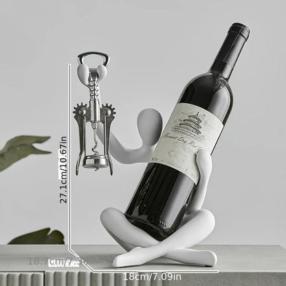 Creative Abstract Character Wine Rack