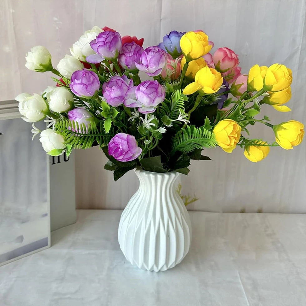 White Plastic Vases