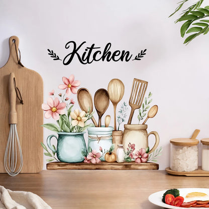 1 Piece Self Adhesive  Kitchen Utensils Pattern