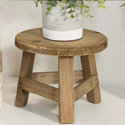 Wooden Mini Stool Display Stand