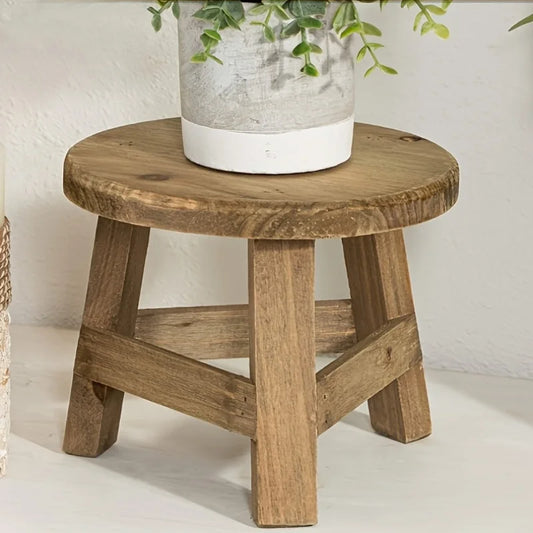 Wooden Mini Stool Display Stand