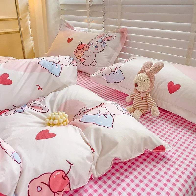 Cartoon Style Bed Sheet Set For Kids