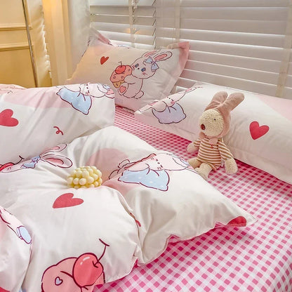 Cartoon Style Bed Sheet Set For Kids