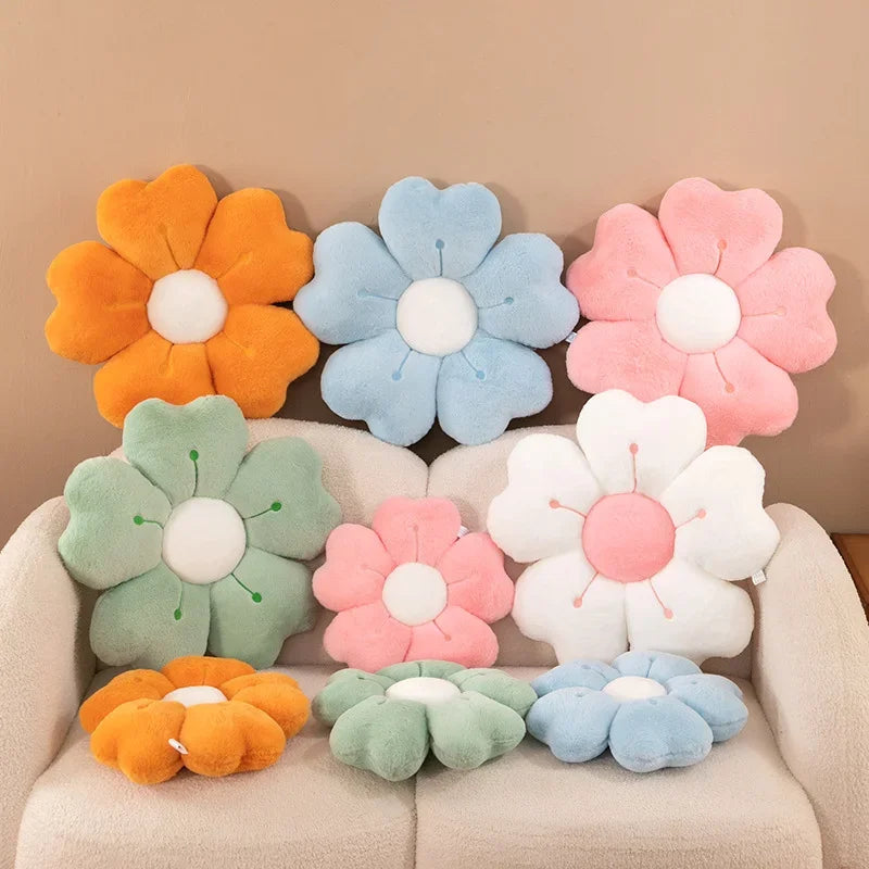 Plush Pillow Comfortable Daisy Flower Shaped