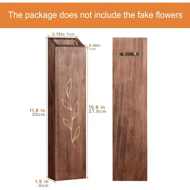 Wooden Wall Flower Pot
