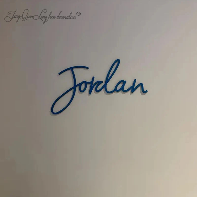 Custom Nursery Decor Wooden Name Sign SCRIBBLE FONT