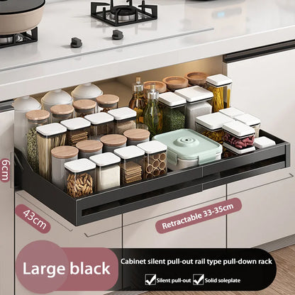 Kitchen Shelves With Slide Rails
