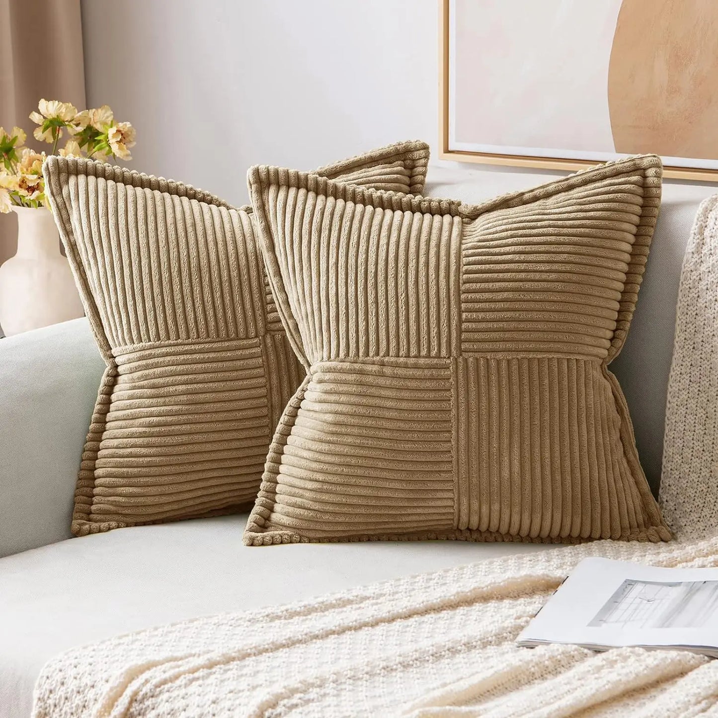 Boho Striped Pillow Covers
