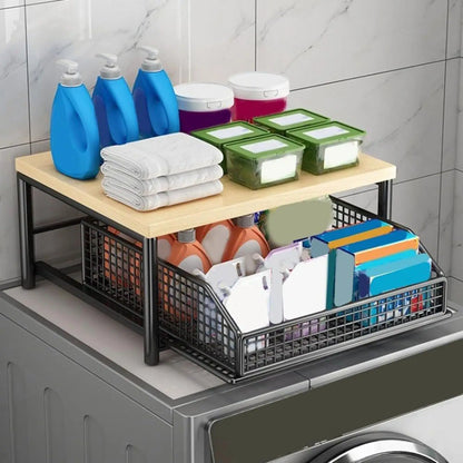 Kitchen Storage Rack Upright Shelf with Drawer