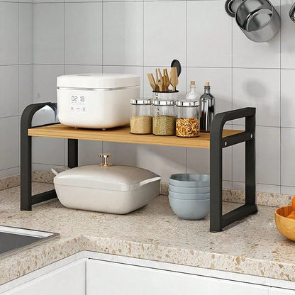 Kitchen Layered Shelves For Countertops