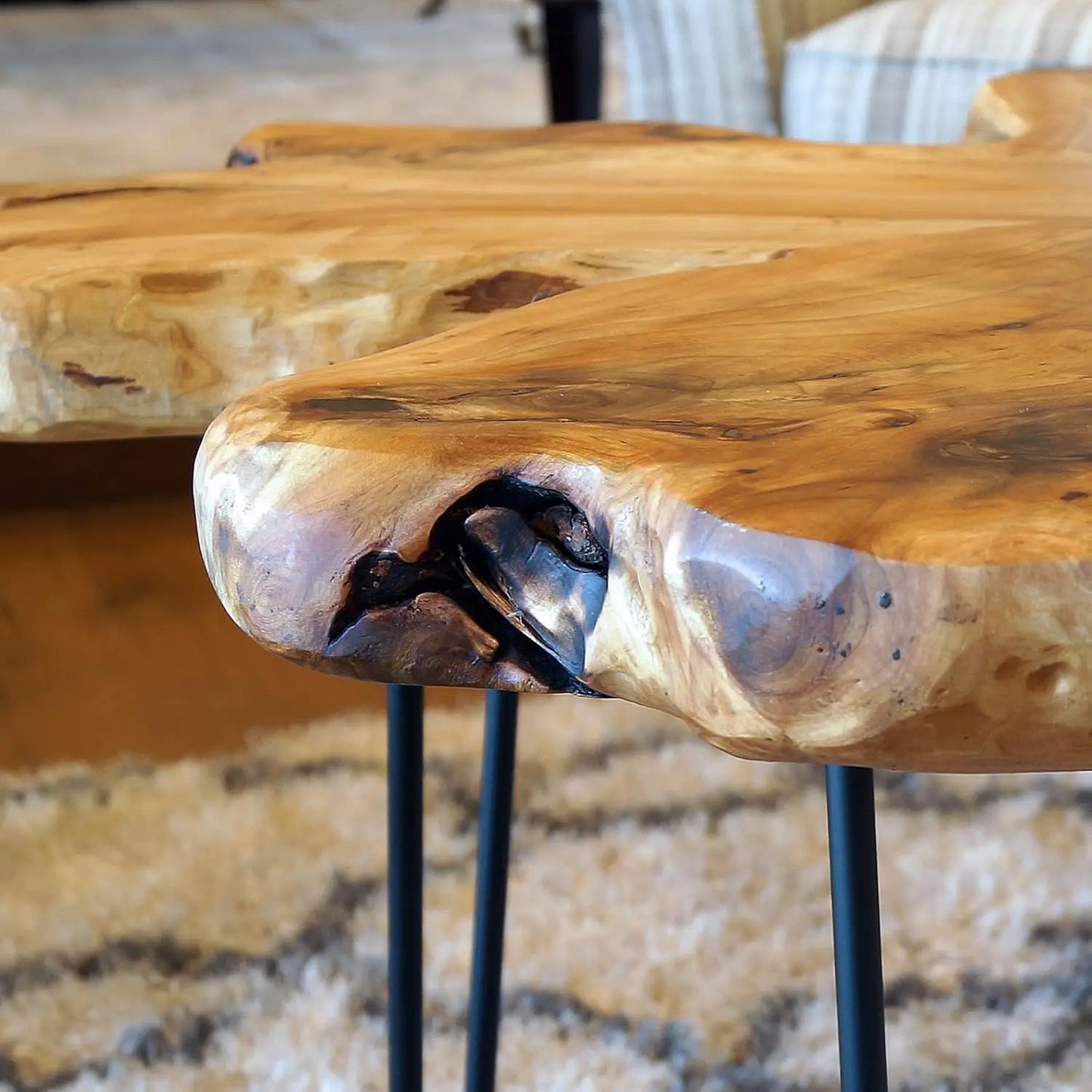 Natural Edge Nightstand