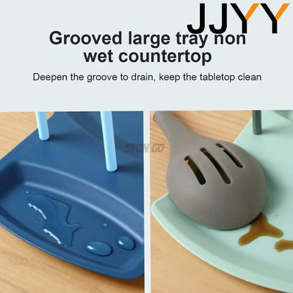 Kitchen Organizer Spatula & Lid Rack