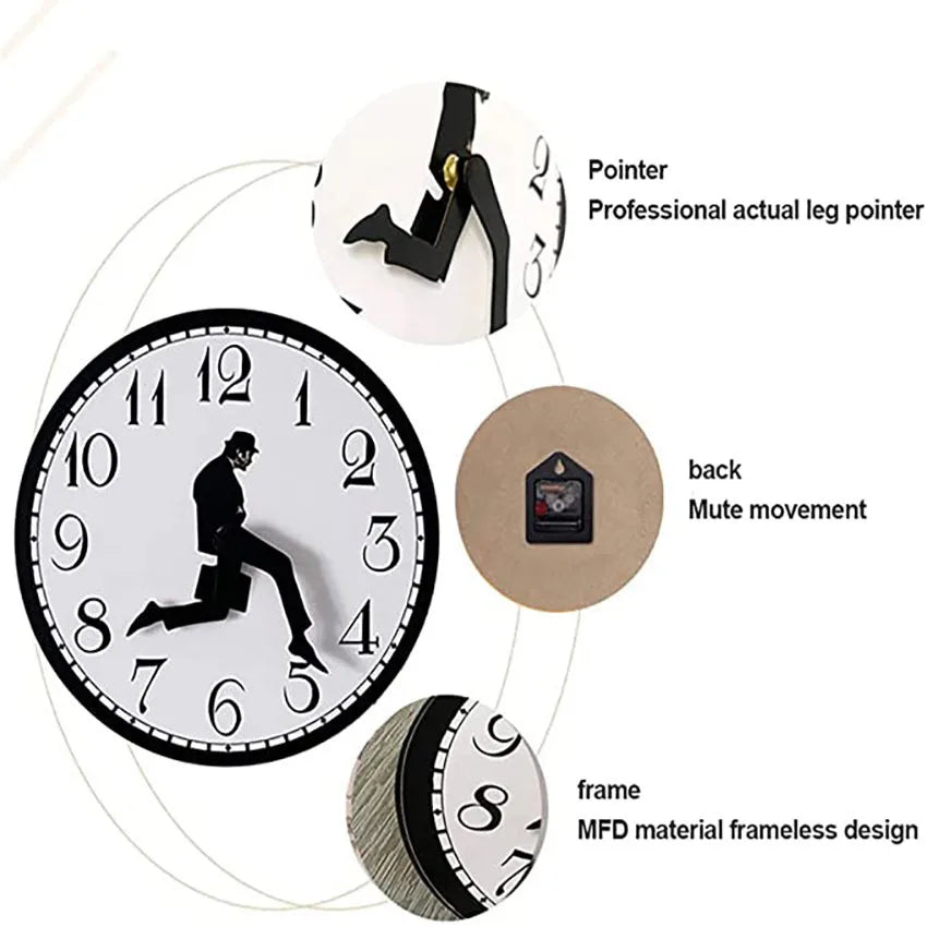British Running Man Clock