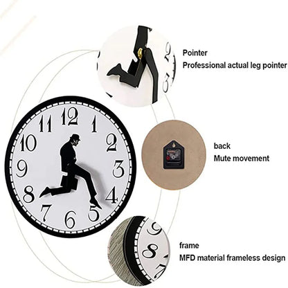 British Running Man Clock
