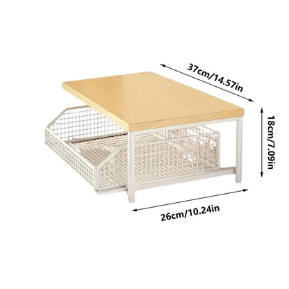 Kitchen Storage Rack Upright Shelf with Drawer
